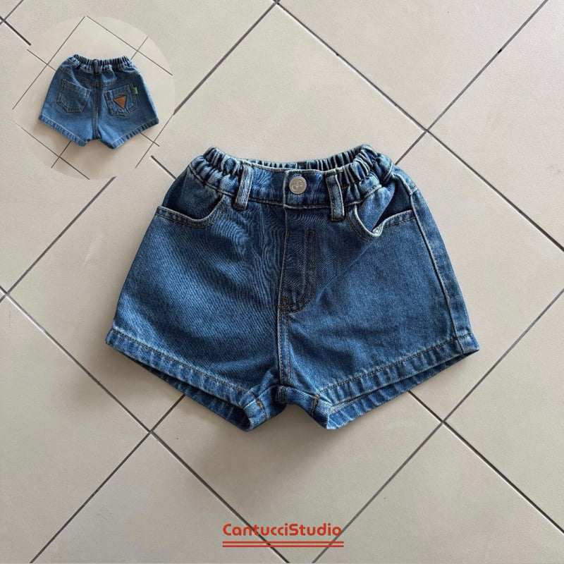 Cantucci Studio - Korean Children Fashion - #toddlerclothing - Adi Denim Shorts