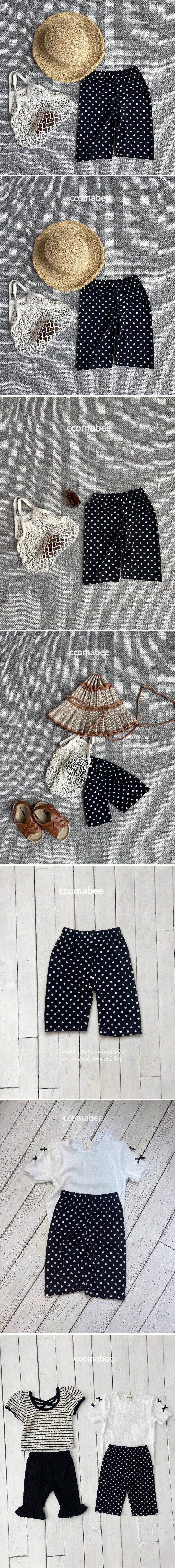 Ccomabee - Korean Children Fashion - #todddlerfashion - Dot Spandex Pants