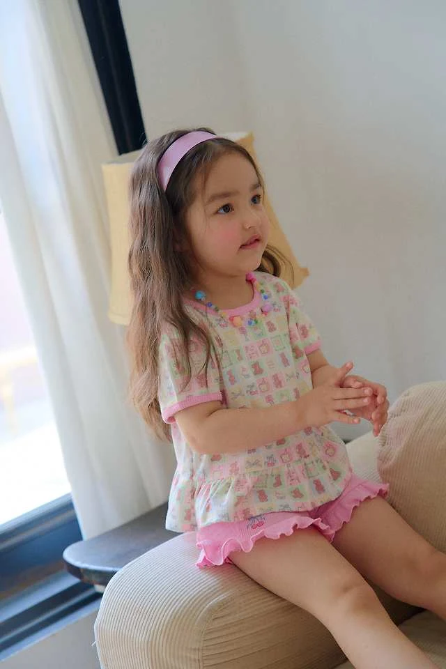 Chouchou Shasha - Korean Children Fashion - #Kfashion4kids - Kitchen Pattern Cross Tee - 8