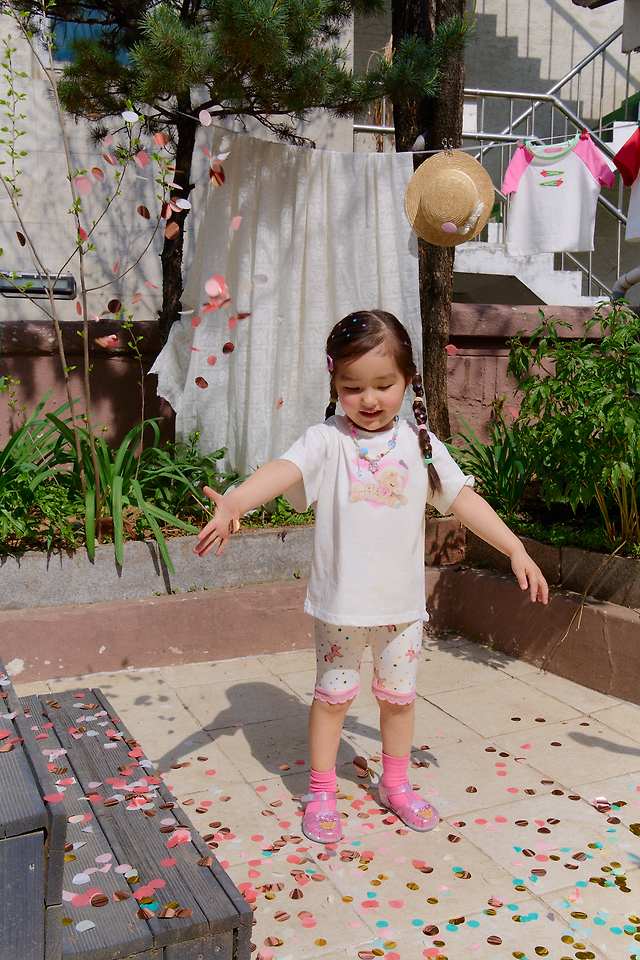 Chouchou Shasha - Korean Children Fashion - #childofig - Unicorn Half-Length Leggings - 10