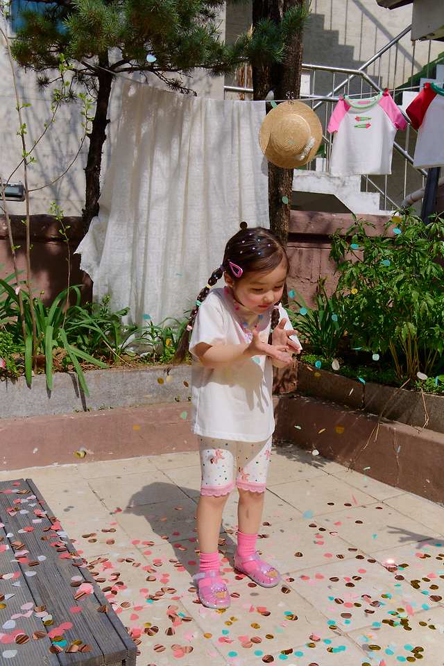 Chouchou Shasha - Korean Children Fashion - #childofig - Unicorn Half-Length Leggings - 11