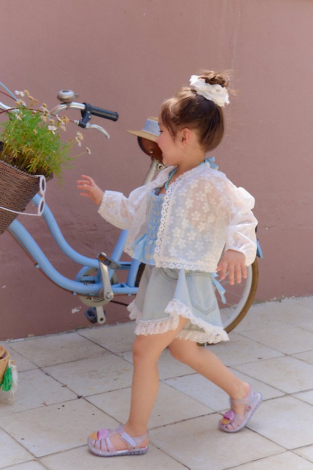 Chouchou Shasha - Korean Children Fashion - #childofig - Lace Cardigan - 5