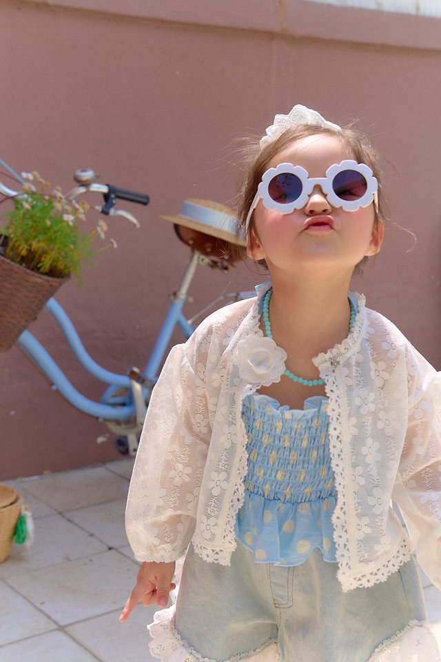 Chouchou Shasha - Korean Children Fashion - #childrensboutique - Lace Cardigan - 7