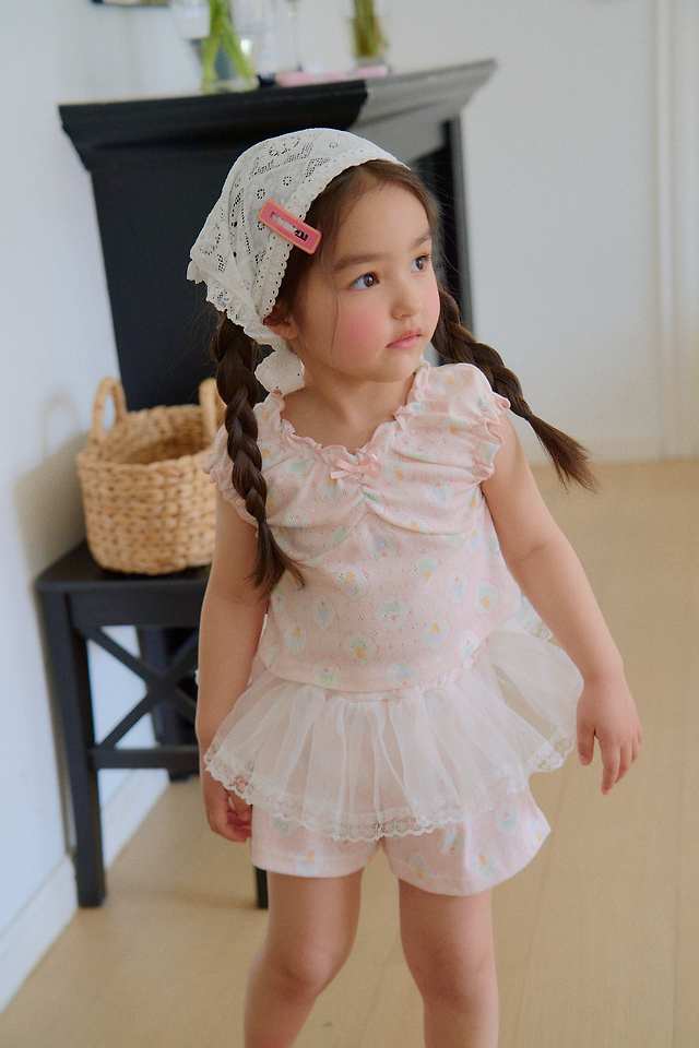 Chouchou Shasha - Korean Children Fashion - #designkidswear - Ice Cream Shirring Top - 7