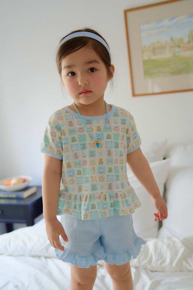 Chouchou Shasha - Korean Children Fashion - #designkidswear - Cherry Frill Pants - 4