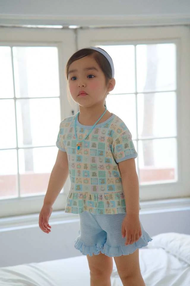 Chouchou Shasha - Korean Children Fashion - #discoveringself - Kitchen Pattern Cross Tee - 3