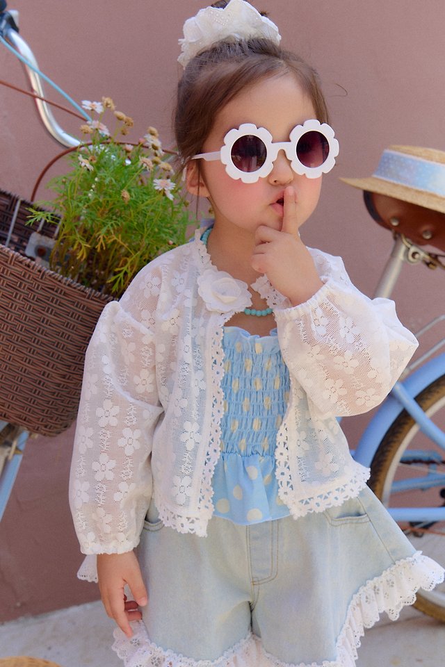 Chouchou Shasha - Korean Children Fashion - #discoveringself - Lace Cardigan - 9