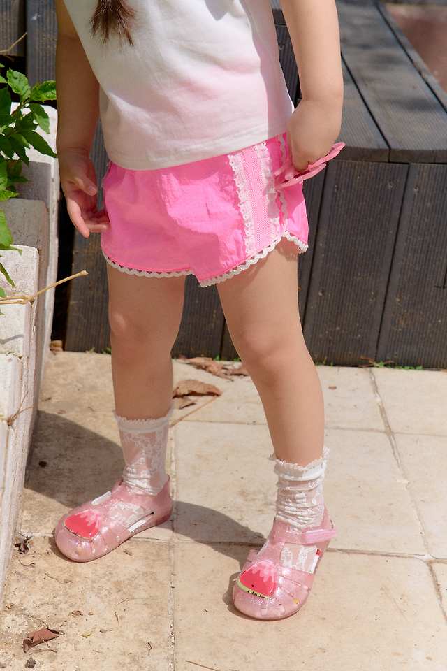 Chouchou Shasha - Korean Children Fashion - #fashionkids - Nylon Lace Pants - 7
