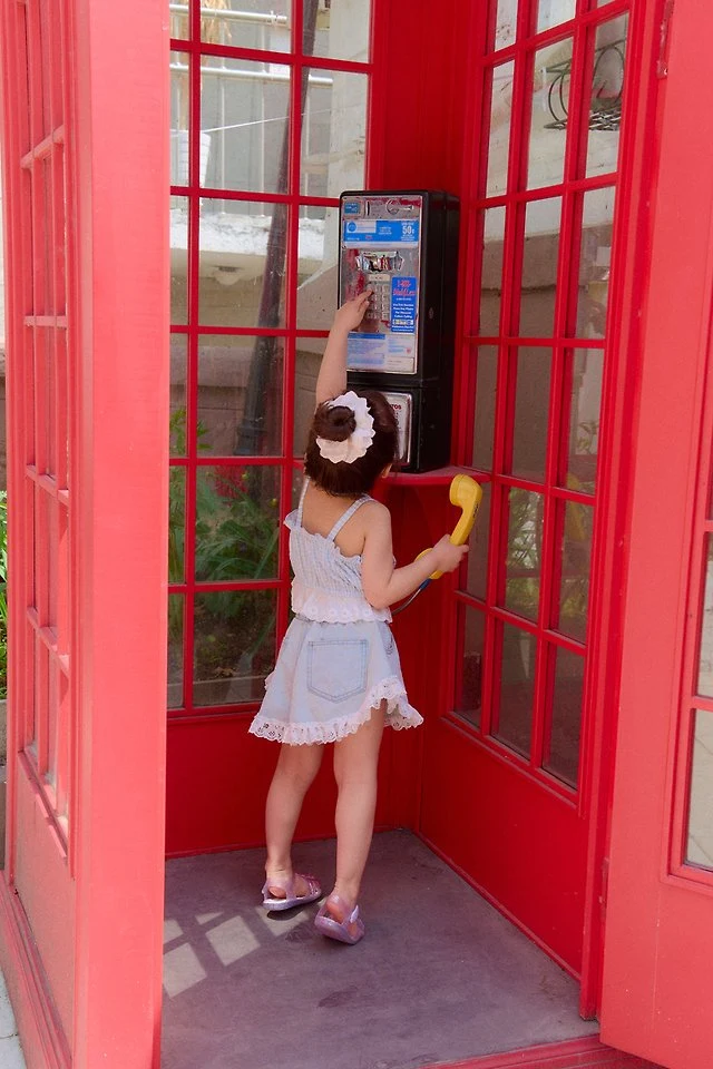 Chouchou Shasha - Korean Children Fashion - #fashionkids - Lace Denim Pants - 11