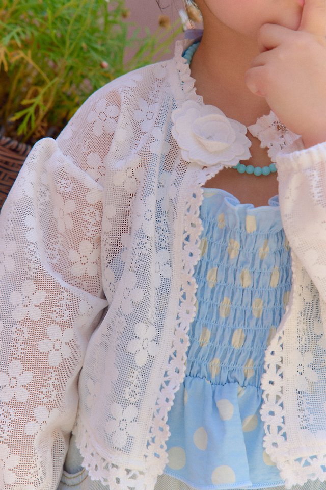 Chouchou Shasha - Korean Children Fashion - #fashionkids - Lace Cardigan - 10