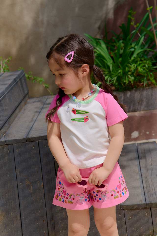 Chouchou Shasha - Korean Children Fashion - #kidsshorts - Summer Sticker Pants - 9