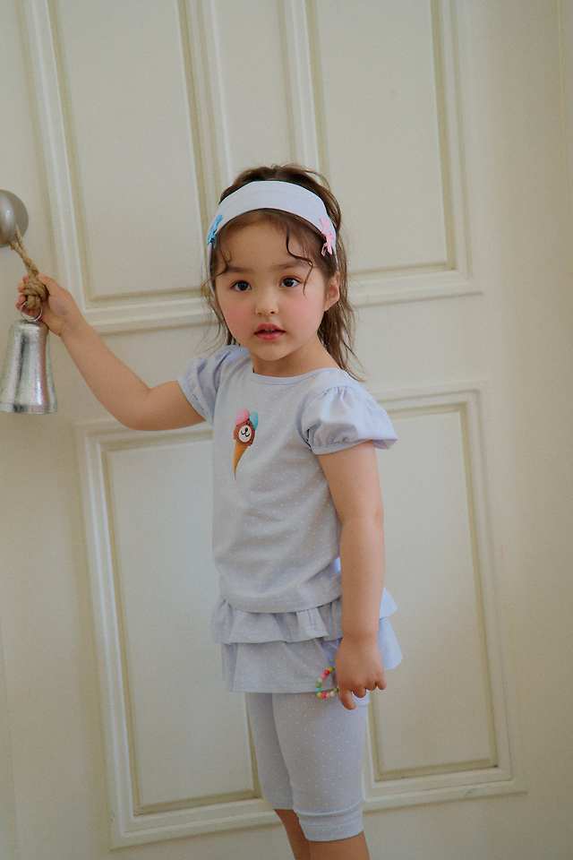 Chouchou Shasha - Korean Children Fashion - #kidzfashiontrend - Dot Bunny Bear Top - 5