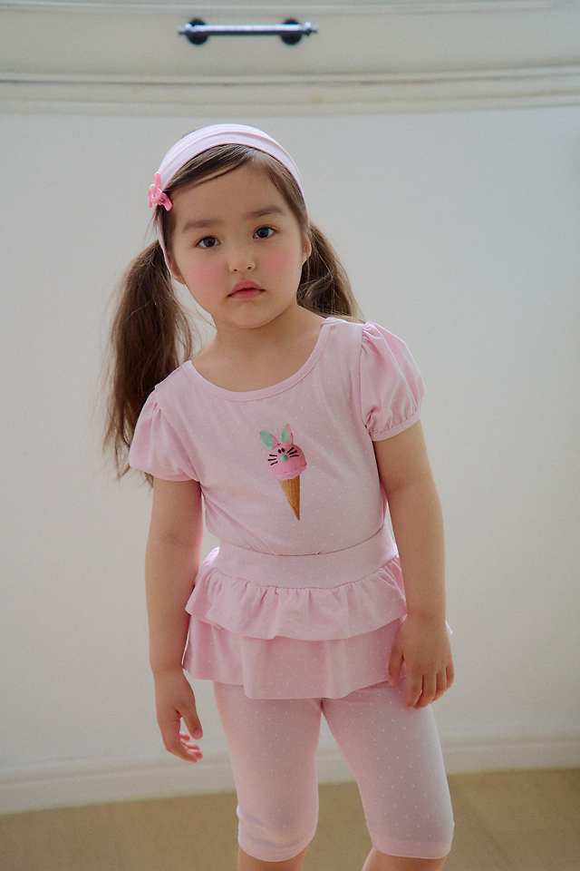 Chouchou Shasha - Korean Children Fashion - #littlefashionista - Dot Bunny Bear Top - 7