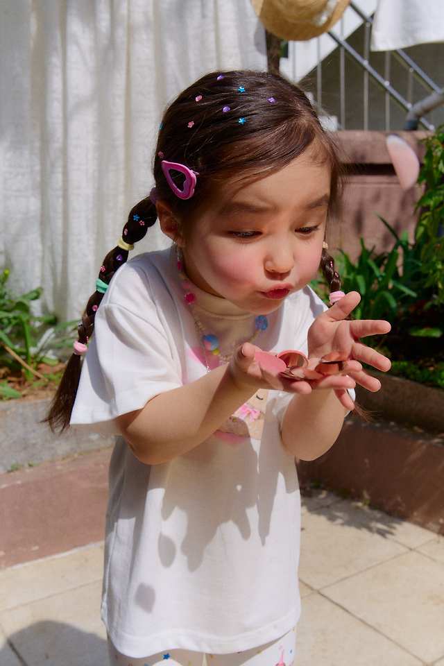 Chouchou Shasha - Korean Children Fashion - #littlefashionista - Unicorn Half-Length Leggings - 6