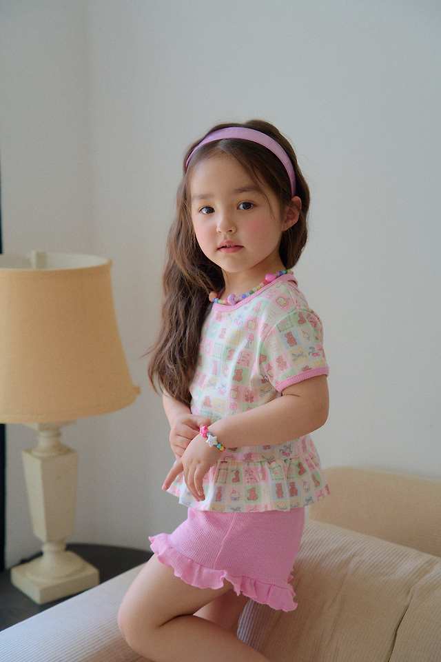 Chouchou Shasha - Korean Children Fashion - #minifashionista - Kitchen Pattern Cross Tee - 11