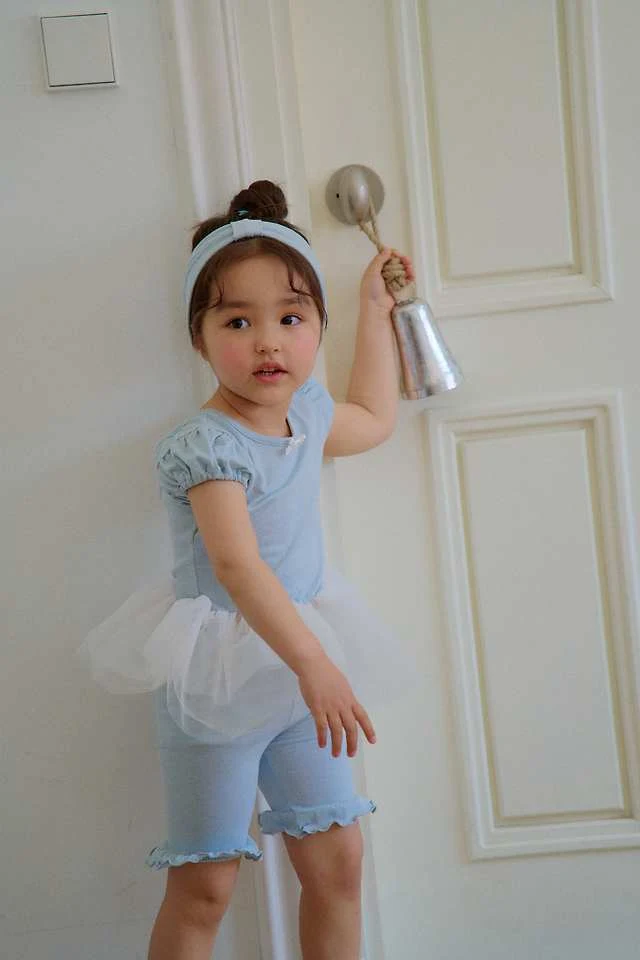 Chouchou Shasha - Korean Children Fashion - #minifashionista - Mimi Half-Length Leggings (Ribbon Headband SET) - 6