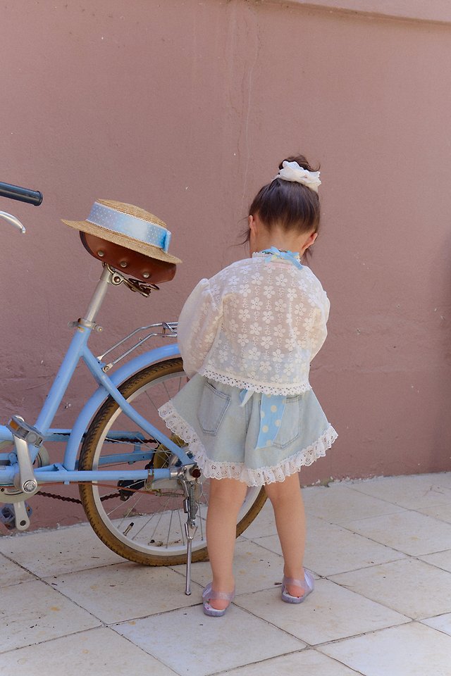 Chouchou Shasha - Korean Children Fashion - #minifashionista - Lace Cardigan - 3