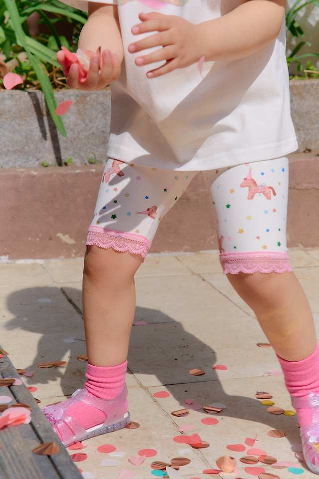 Chouchou Shasha - Korean Children Fashion - #prettylittlegirls - Unicorn Half-Length Leggings - 9