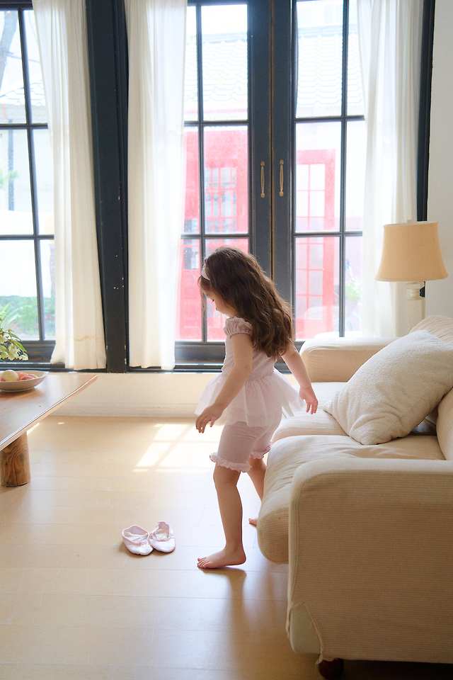 Chouchou Shasha - Korean Children Fashion - #prettylittlegirls - Mimi Half-Length Leggings (Ribbon Headband SET) - 7