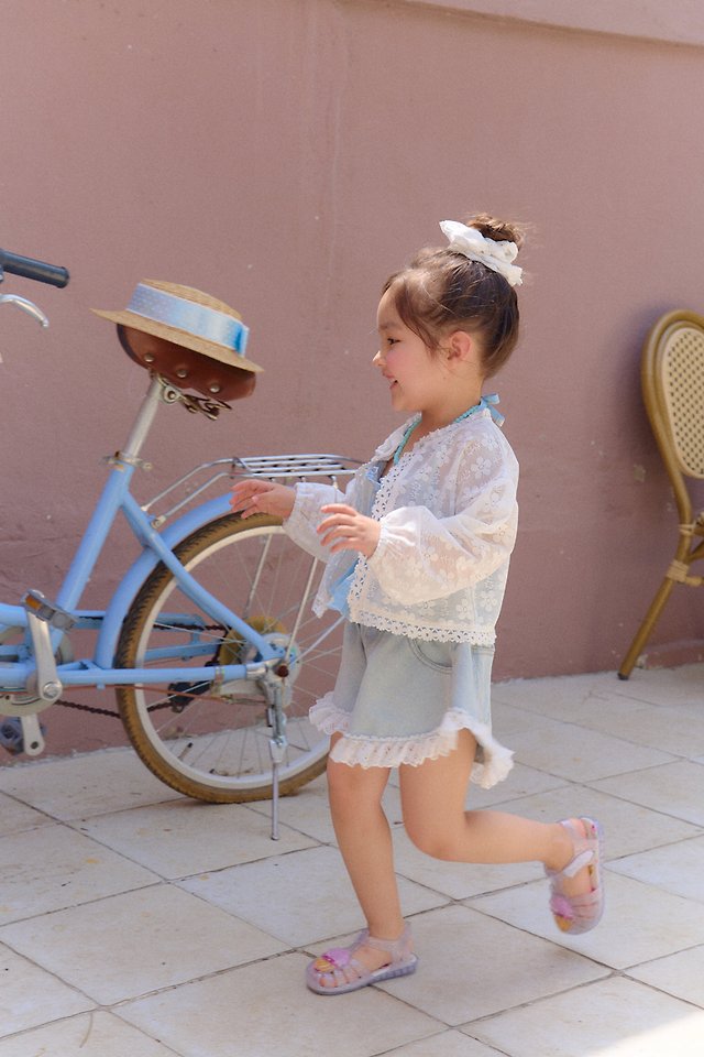 Chouchou Shasha - Korean Children Fashion - #minifashionista - Lace Cardigan - 4