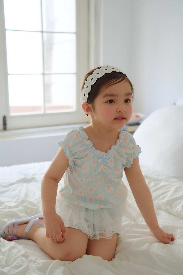 Chouchou Shasha - Korean Children Fashion - #toddlerclothing - Ice Cream Shirring Top - 4