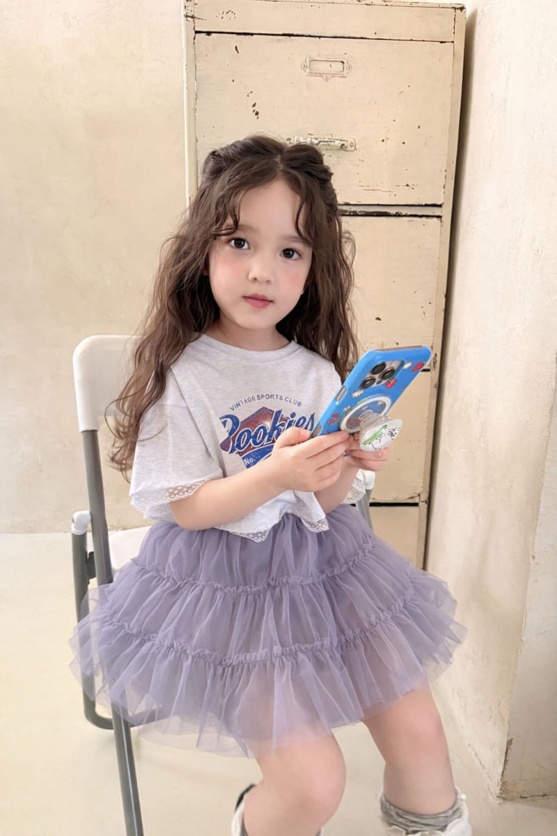 Comma - Korean Children Fashion - #Kfashion4kids - Lace Print Tee - 9