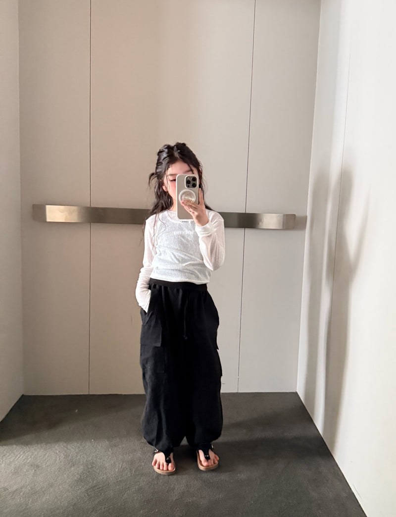 Comma - Korean Children Fashion - #Kfashion4kids - Linen Jogger Pants - 5