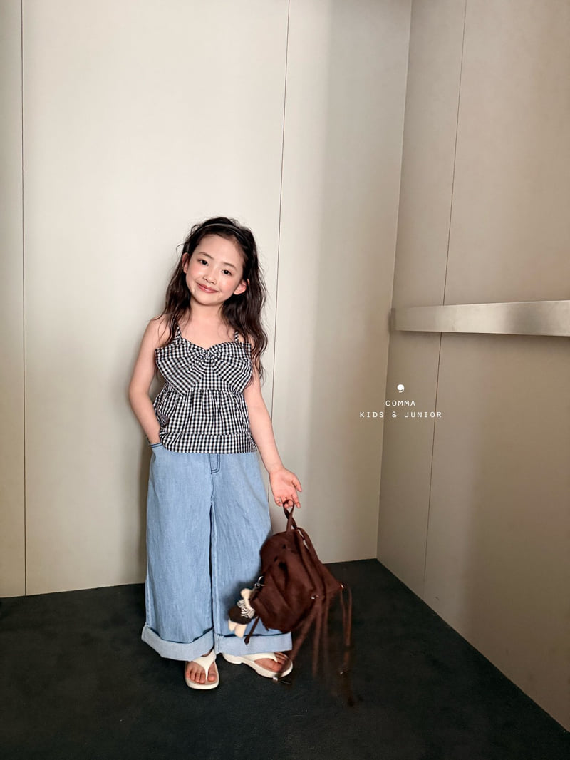 Comma - Korean Children Fashion - #Kfashion4kids - Ribbon Sleeveless Blouse - 6