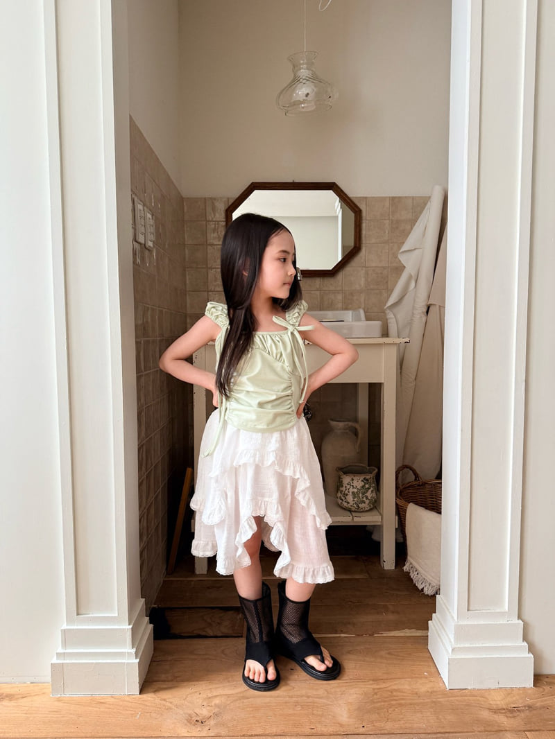 Comma - Korean Children Fashion - #Kfashion4kids - Asymmetrical Skirt - 10