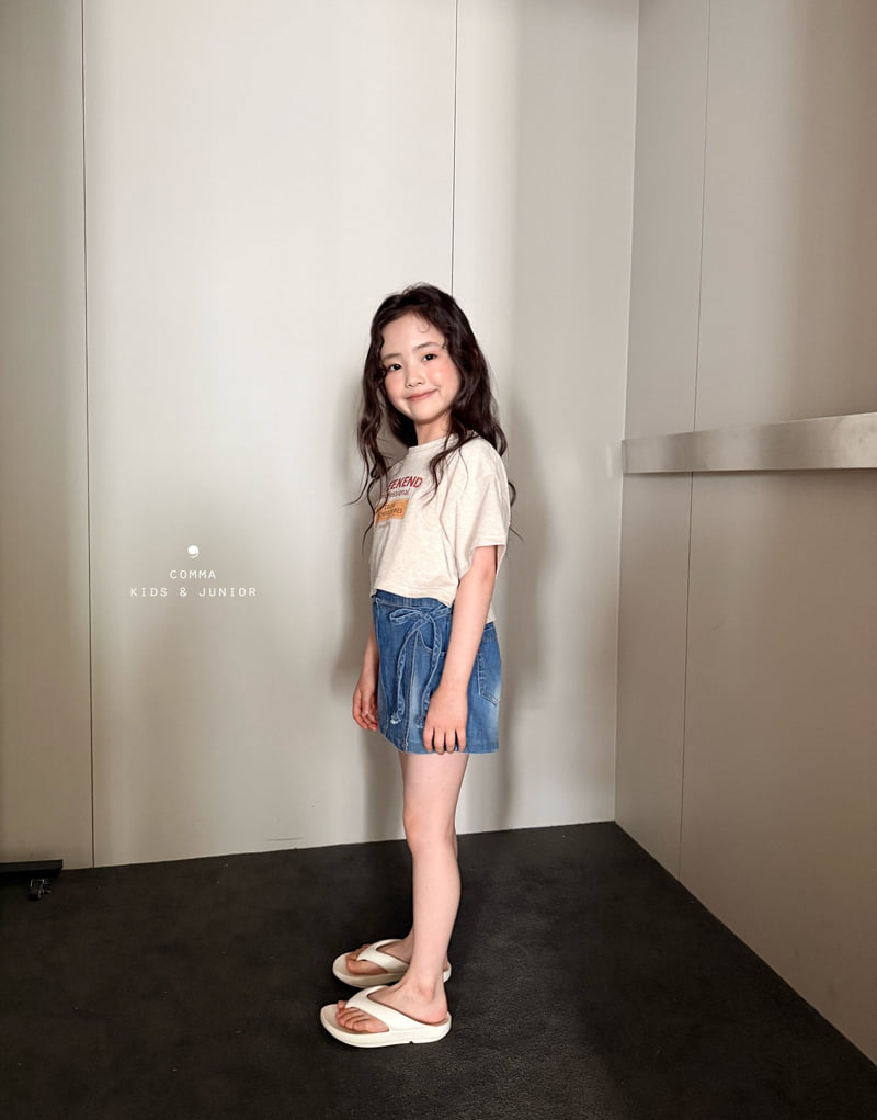 Comma - Korean Children Fashion - #Kfashion4kids - Wrap Denim Skort - 7