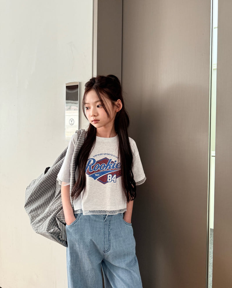 Comma - Korean Children Fashion - #childofig - Lace Print Tee