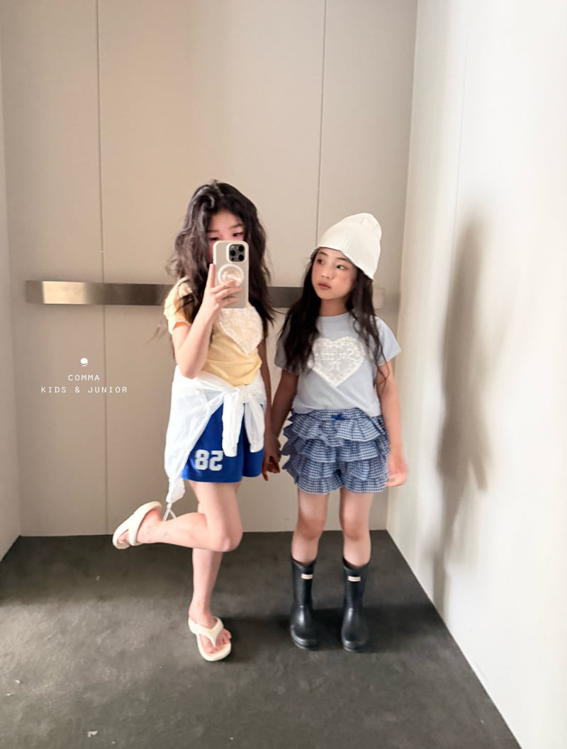 Comma - Korean Children Fashion - #childofig - Heart Lace Tee - 11