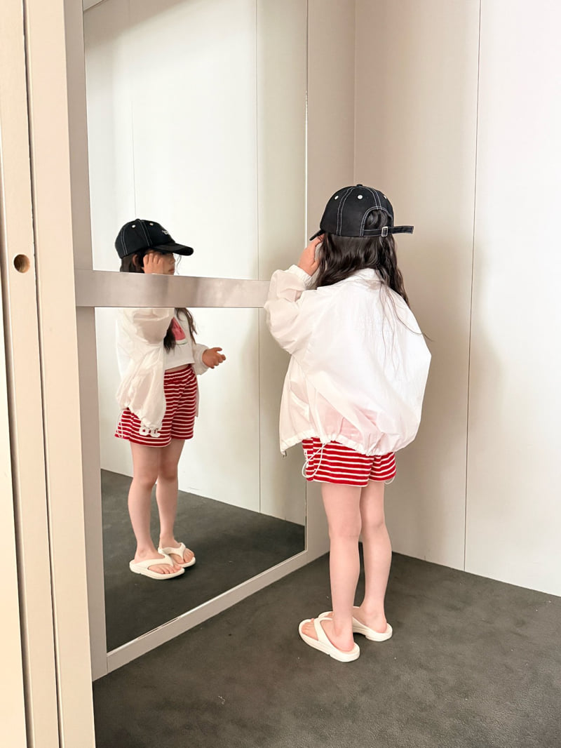 Comma - Korean Children Fashion - #childofig - 58 Shorts Stripe (Pink) - 9
