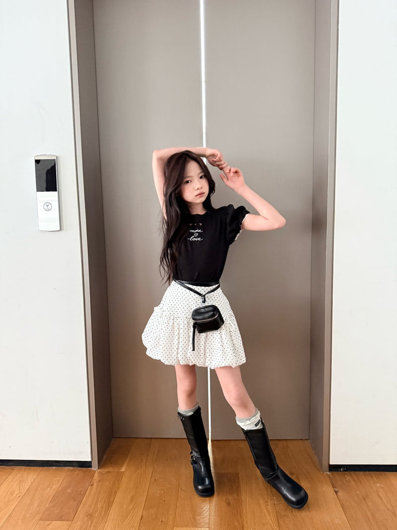 Comma - Korean Children Fashion - #childofig - Punching Puff Tee - 5
