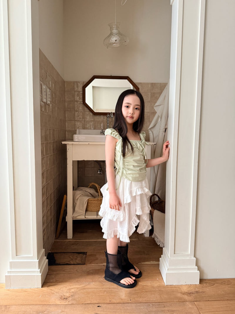 Comma - Korean Children Fashion - #childofig - Cap Shirring Tee - 3