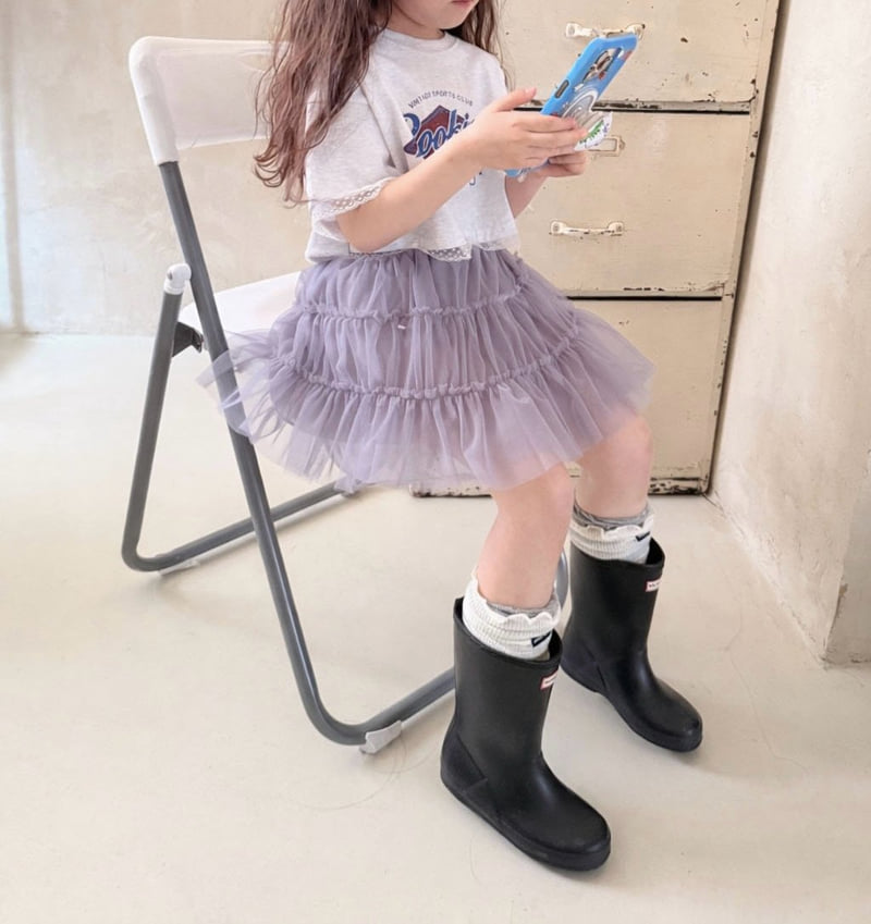 Comma - Korean Children Fashion - #childofig - Tulle Tiered Skirt