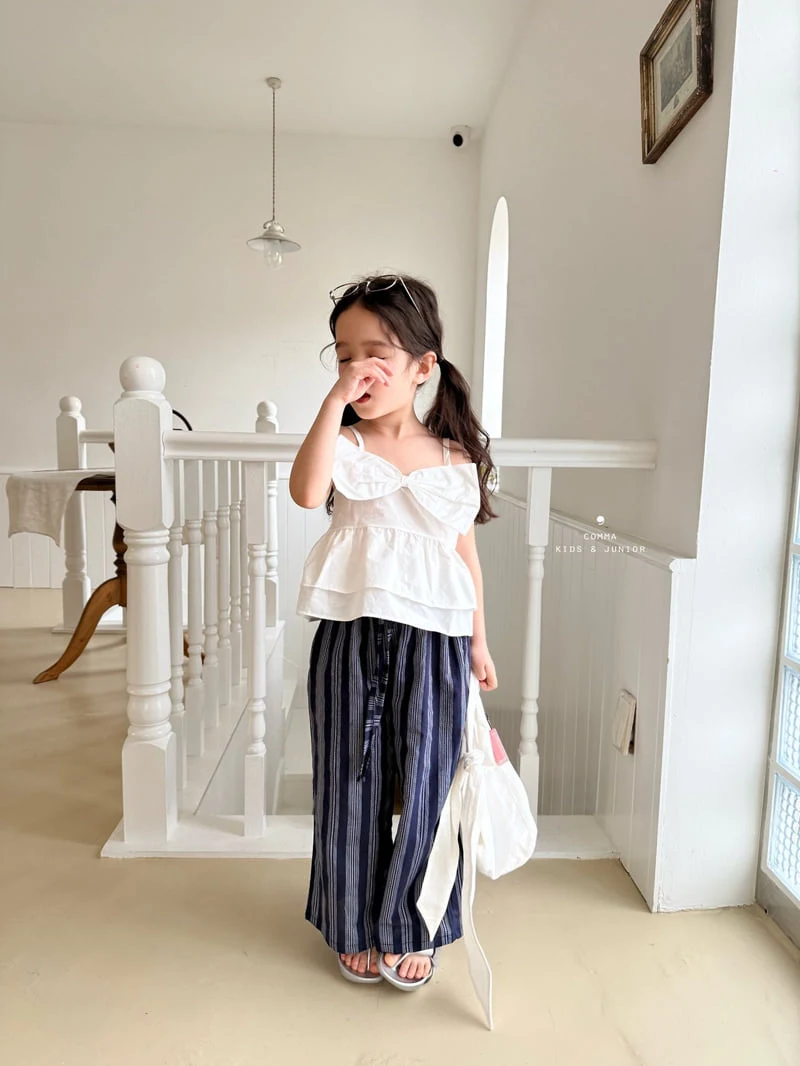 Comma - Korean Children Fashion - #childofig - Ribbon Sleeveless Blouse - 11