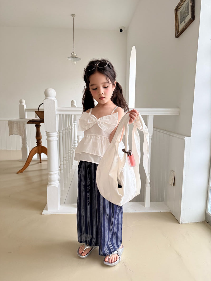 Comma - Korean Children Fashion - #childofig - Ribbon Sleeveless Blouse - 12