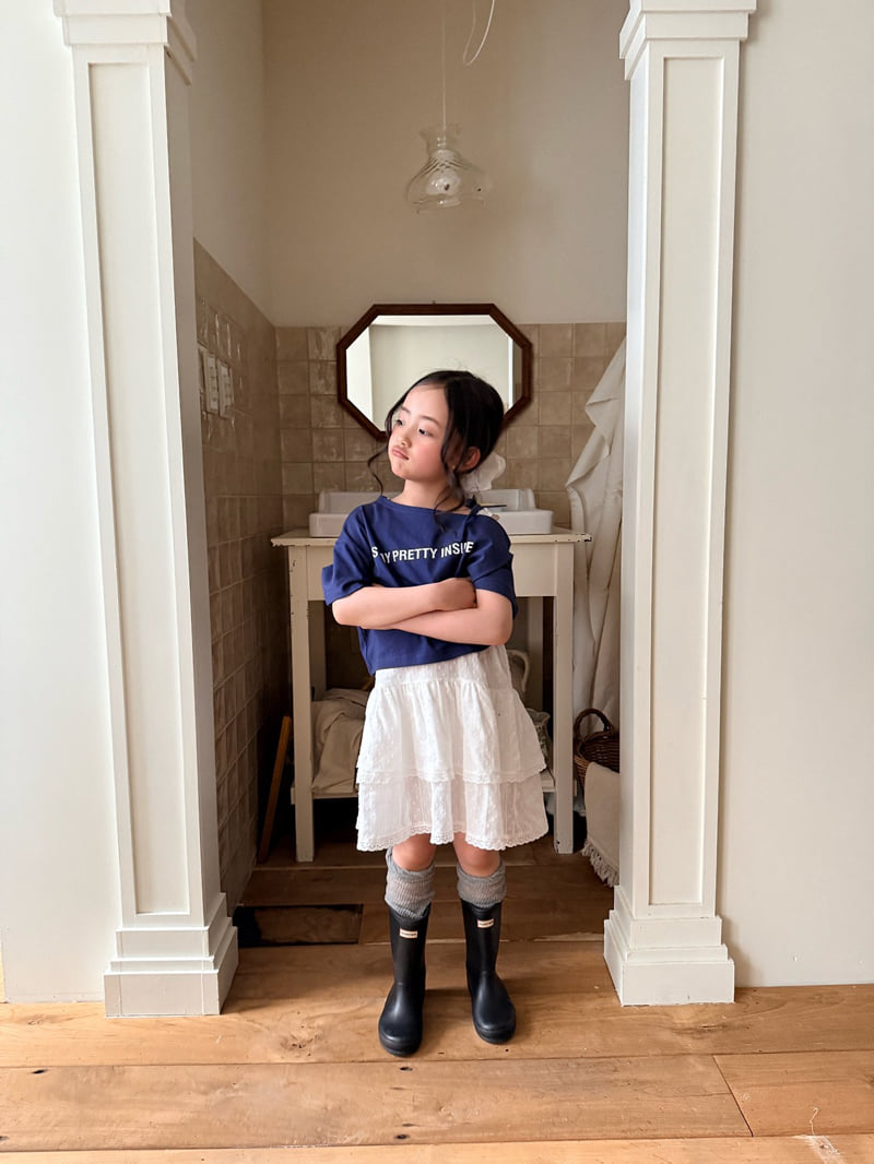 Comma - Korean Children Fashion - #childofig - Asymmetrical Slit Strap Tee - 10