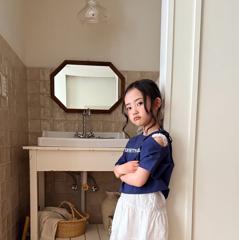 Comma - Korean Children Fashion - #childofig - Asymmetrical Slit Strap Tee - 11