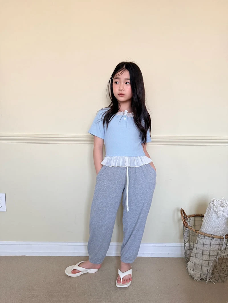 Comma - Korean Children Fashion - #childrensboutique - Square Frill Top - 3