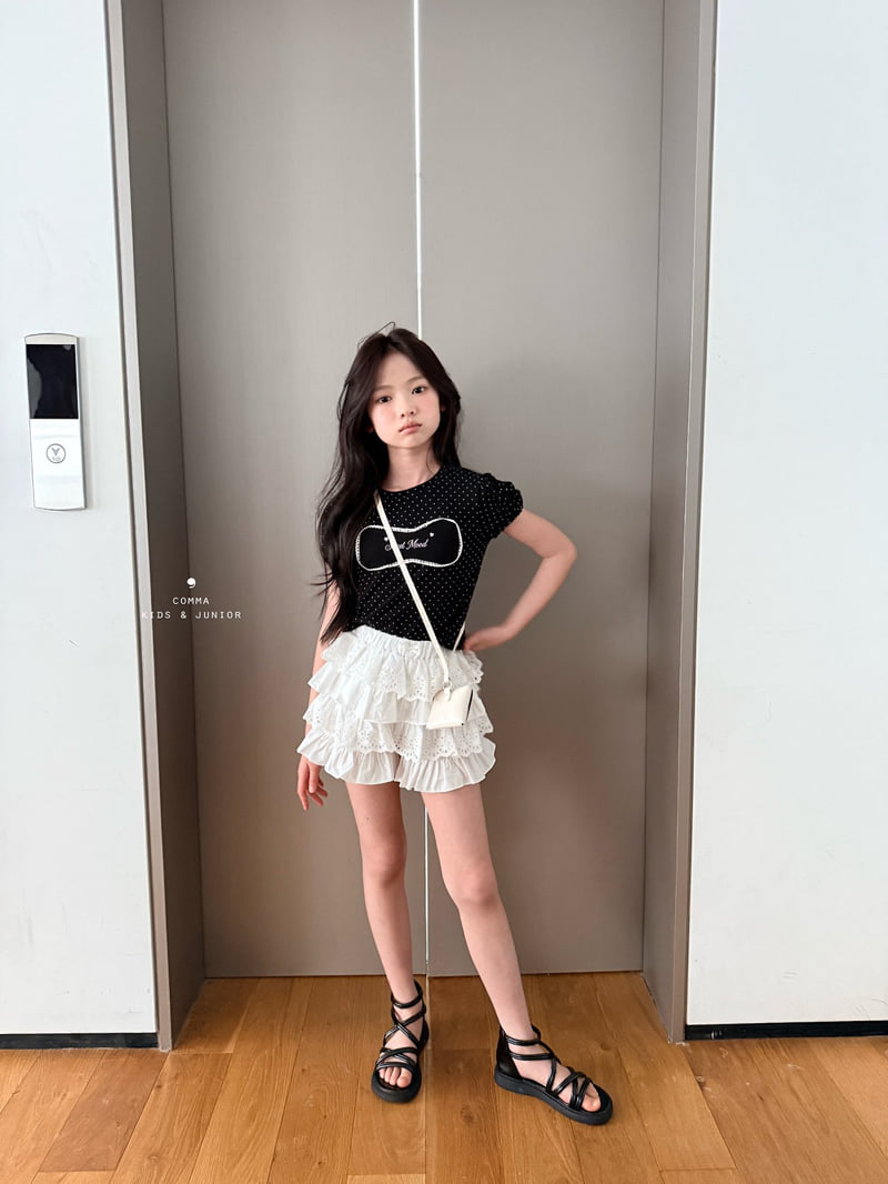 Comma - Korean Children Fashion - #childrensboutique - Lace Tiered Pants