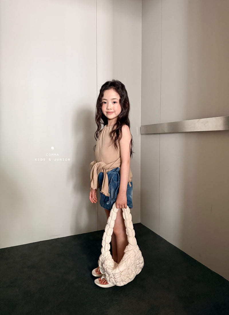 Comma - Korean Children Fashion - #childrensboutique - Halter Cardigan Set (Beige) - 12