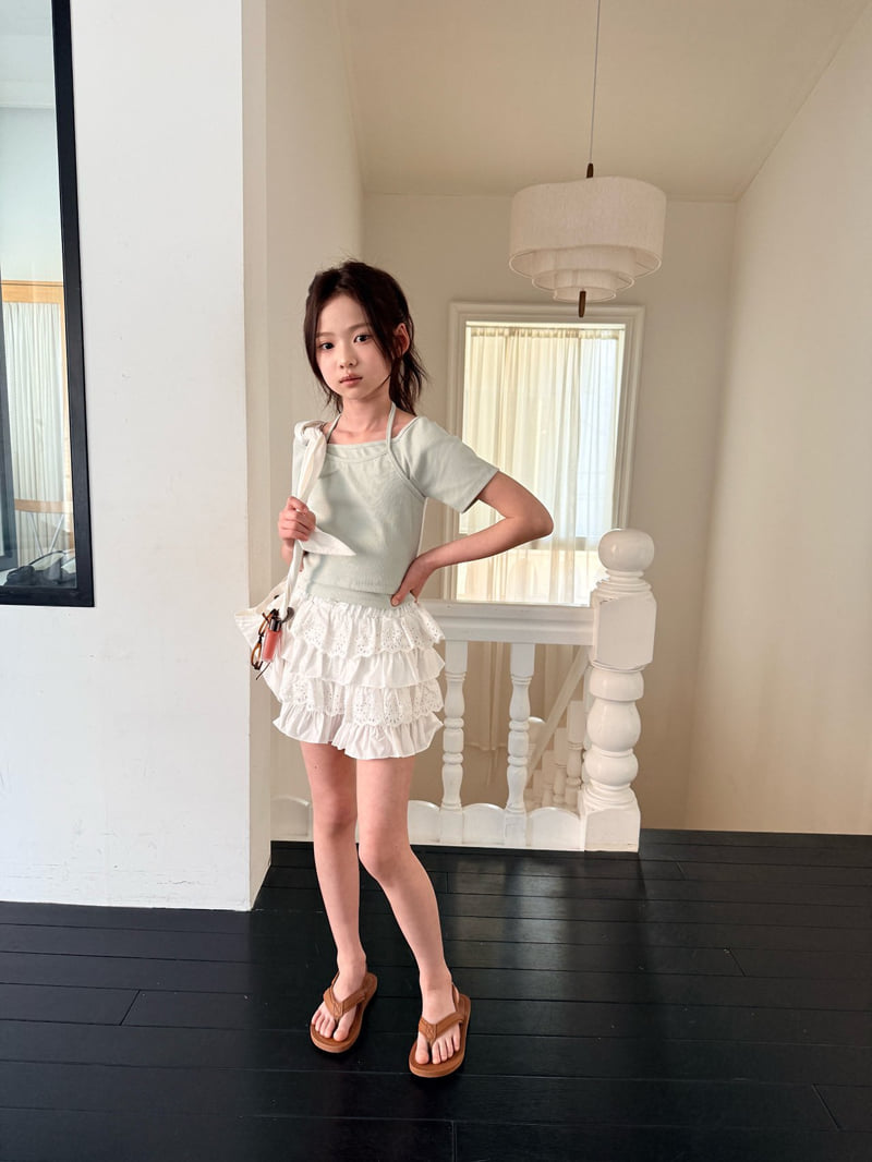 Comma - Korean Children Fashion - #childrensboutique - Strap Tee - 5