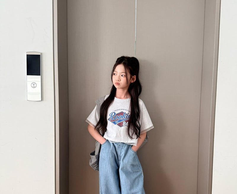 Comma - Korean Children Fashion - #designkidswear - Lace Print Tee - 3