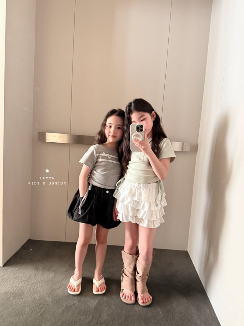 Comma - Korean Children Fashion - #designkidswear - String Lace Tee - 10