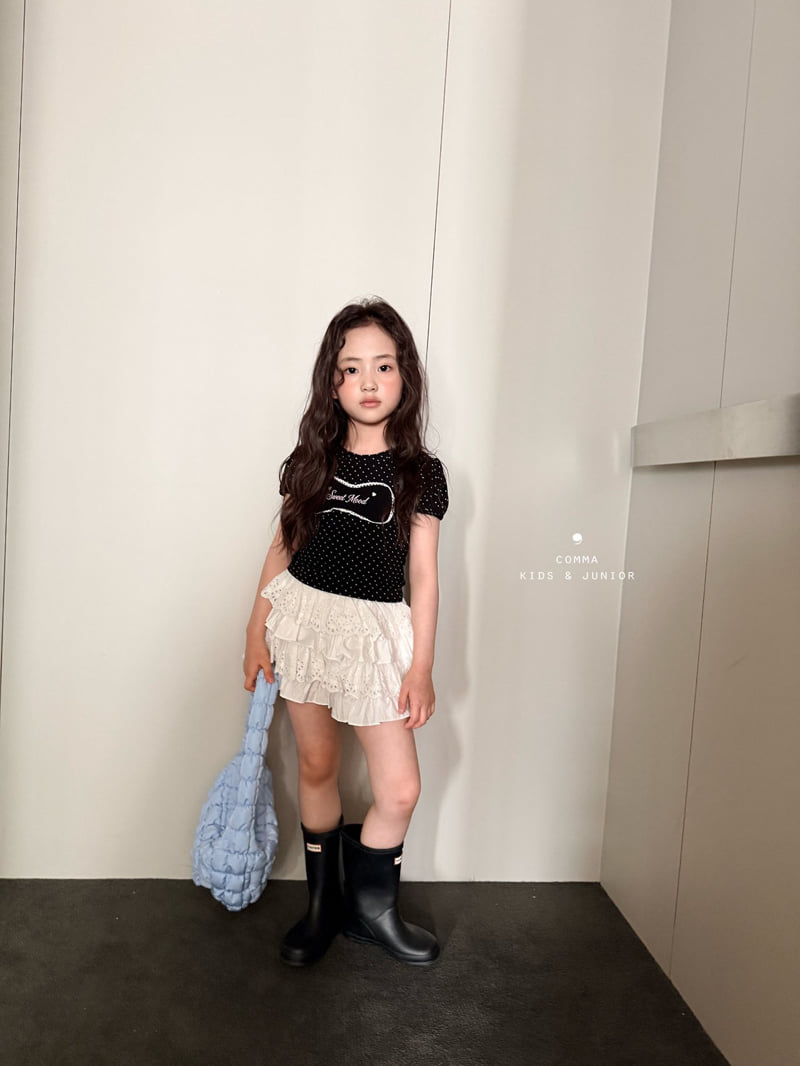 Comma - Korean Children Fashion - #designkidswear - Mini Dot Tee - 9