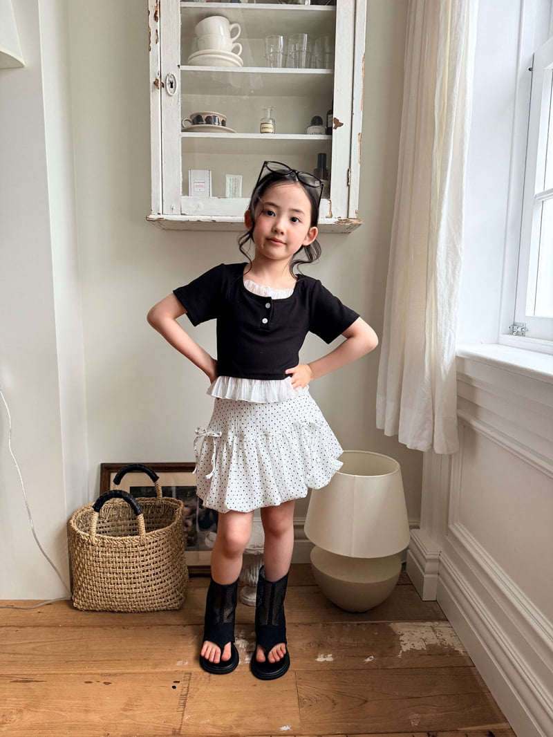 Comma - Korean Children Fashion - #childrensboutique - Square Frill Top - 4