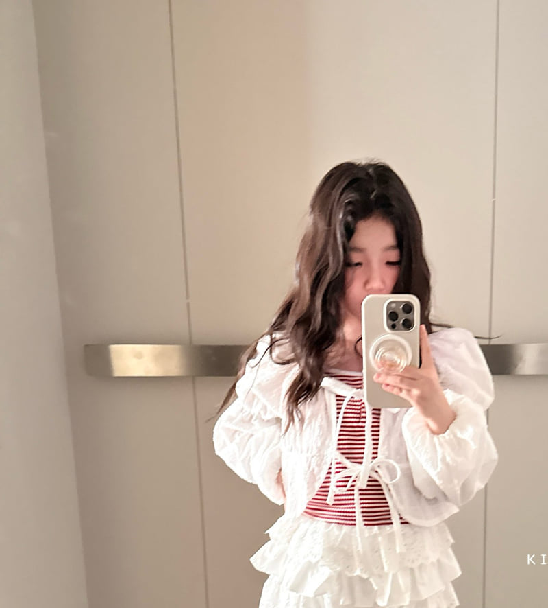Comma - Korean Children Fashion - #discoveringself - Puff Cardigan