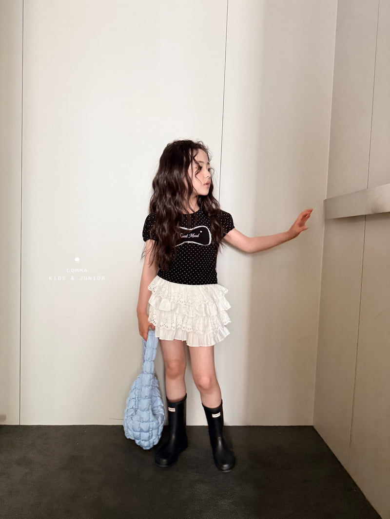 Comma - Korean Children Fashion - #discoveringself - Mini Dot Tee - 10